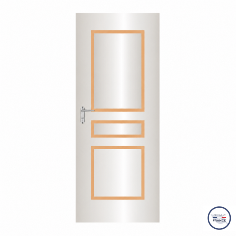 Décor de porte CLASSIQUE 3 PANNEAUX DROITS M1 1670 x 85 x 17,2 mm