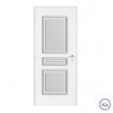 Décor de porte Lutecia 3 panneaux droits pré-peint  785 x 535 x 28,7 mm
