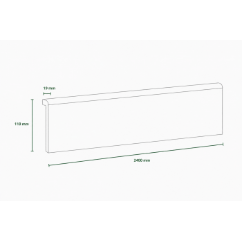 Lot de 5 surplinthes MDF...