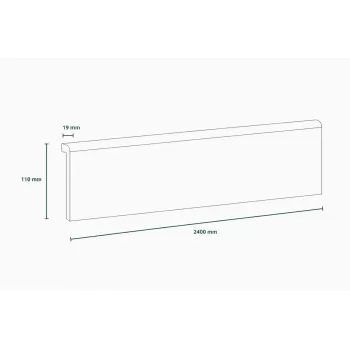 Lot de 5 surplinthes MDF...