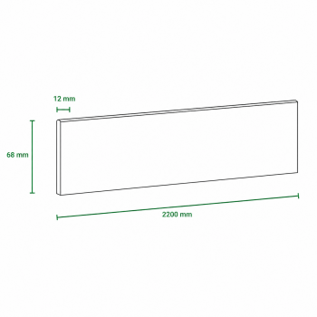 Pack de 4 plinthes bord...