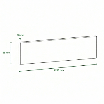 Pack de 5 plinthes bord...