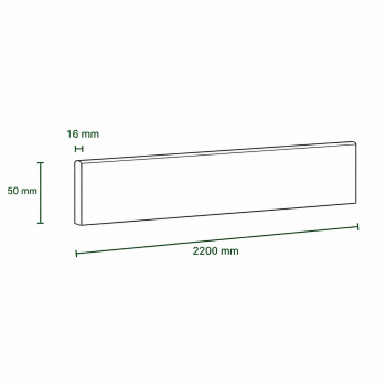 Pack de 4 plinthes bord...