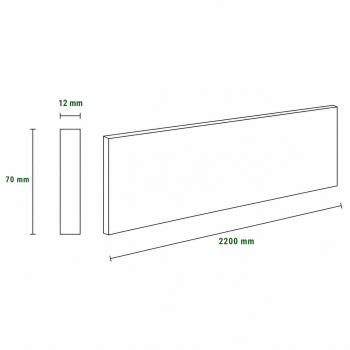 Pack de 4 plinthes bord...