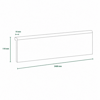 Lot de 6 surplinthes MDF...