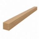 Pack promotionnel de 5 plinthes MDF brut 2000 x 57 x 9 mm - PEFC 70%.
