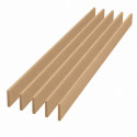 Pack promotionnel de 5 plinthes MDF brut 2000 x 57 x 9 mm - PEFC 70%.