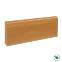 Pack de 5 plinthes bord arrondi MDF Revêtues hêtre 2000 x 68 x 9 mm PEFC 70%