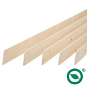 Pack promotionnel de 5 plinthes sapin massif bord rond 2050 x 68 x 9 mm - PEFC 70%.