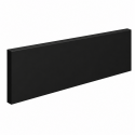 Pack de 5 plinthes bord arrondi MDF Revêtues noir brillant 2200 x 68 x 9 mm PEFC 70%