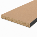 Plan de travail stratifié CPL ardoise foncé 1850 x 610 x 28 mm - PEFC 75% - Gamme Essentiel