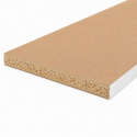 Plan de travail stratifié Blanc 1800 x 600 x 28 mm - PEFC 75% - Gamme Essentiel