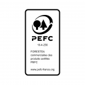 Lot de 2 Panneaux mural acoustic lamelles chêne gris sur fond noir 2600 x 300 x 17 mm -1,56 M2 PEFC 70 %