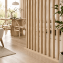 Lot de 4 Tasseaux séparateurs MDF chêne naturel 2700 x 50 x 28 mm