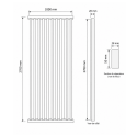 Lot de 4 Tasseaux séparateurs MDF chêne naturel 2700 x 50 x 28 mm