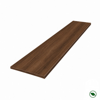Tablette mélaminé noyer 2500 x 500 x 18 mm - PEFC 75%
