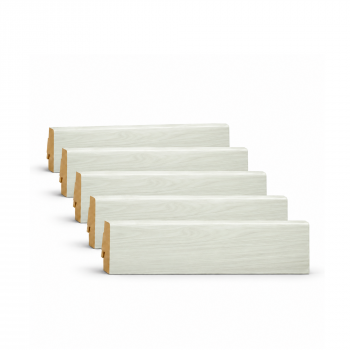 Pack 5 Plinthes décoratives 8630 chêne aspen 2400 x 70 x 19 mm.