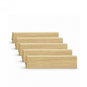 Pack 5 Plinthes décoratives 5945 chêne baronial 2400 x 70 x 19 mm.
