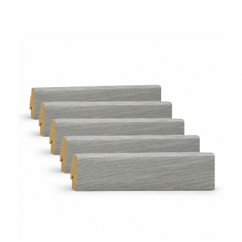 Pack 5 Plinthes décoratives 5946 chêne rockford 2400 x 70 x 19 mm.