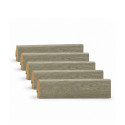 Pack 5 Plinthes décoratives 5966 chêne khaki 2400 x 70 x 19 mm