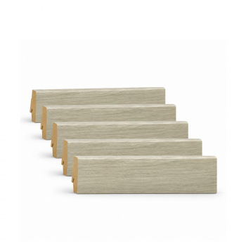 Pack 5 Plinthes décoratives 5543 chêne colorado 2400 x 70 x 19 mm.