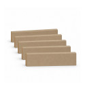Pack promotionnel de 5 plinthes MDF brut 2000 x 57 x 9 mm - PEFC 70%.