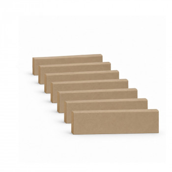 Pack de 7 plinthes bord arrondi MDF brut 2200 x 50 x 9 mm PEFC 70%