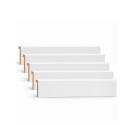 Lot de 5 surplinthes MDF revêtues blanc 2400 x 110 x 19 mm PEFC 70%