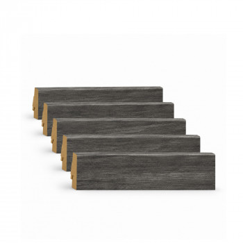 Pack 5 Plinthes décoratives K040 urban driftwood 2400 x 70 x 19 mm.