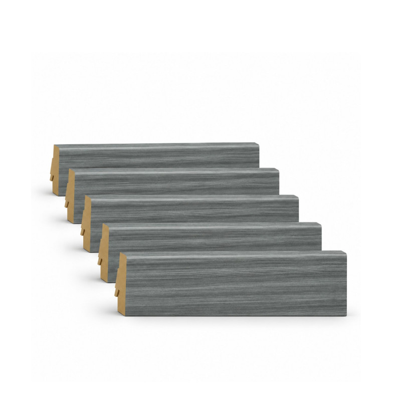 Plinthes décoratives MDF décor Urban Legend 8812 70 × 19 mm – 2400 mm – lot de 5 (12 m)