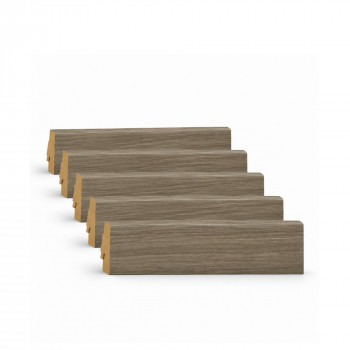 Pack 5 Plinthes décoratives 5947 historic oak 2400 x 70 x 19 mm.