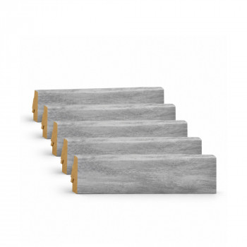 Pack 5 Plinthes décoratives K035 crosstown traffic 2400 x 70 x 19 mm.