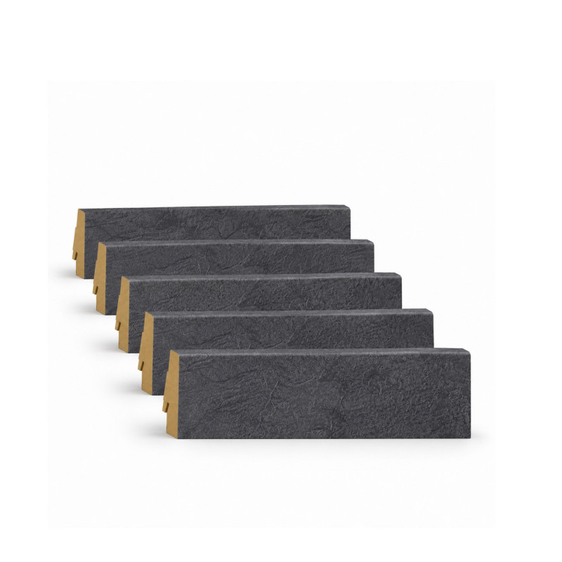 Pack 5 Plinthes décoratives 65714 yukon 2400 x 70 x 19 mm.