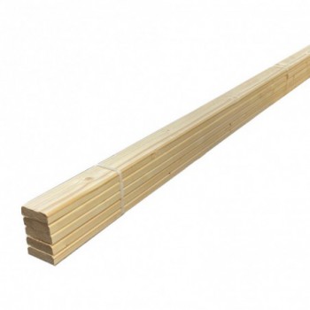 Lot de 5 lames barre écharpe sapin rabotés 2400 x 70 x 22 mm - PEFC 70%