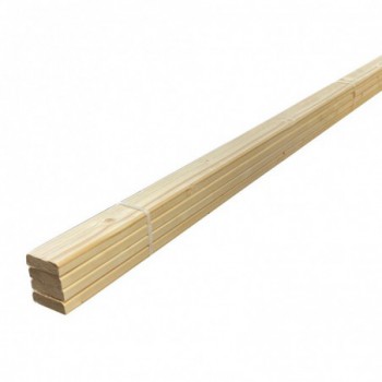 Lot de 4 lames barre écharpe sapin rabotés 2400 x 70 x 26 mm - PEFC 70%