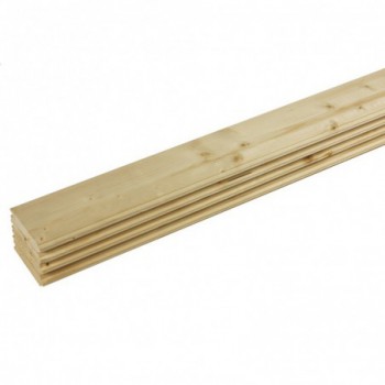 Lot de 4 lames lames à volet sapin rabotés 2400 x 90 x 26 mm - PEFC 70%
