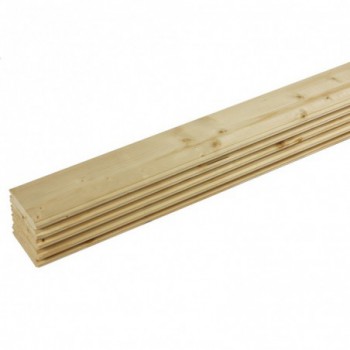 Lot de 5 lames à volet sapin rabotés 2400 x 90 x 20 mm - PEFC 70%
