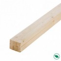 Lot de 6 tasseaux sapin brut 2000 x 25 x 25 mm traité classe 2 - PEFC 70%
