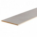Lot de 3 contremarches rénovation d'escalier stratifié light grey 1300 x 200 x 8 mm