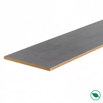 Lot de 3 contremarches rénovation d'escalier stratifié dark grey