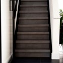 Lot de 3 contremarches rénovation d'escalier stratifié dark grey 1300 x 200 x 8 mm