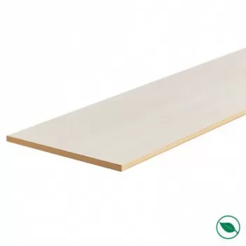 Lot de 3 contremarches rénovation d'escalier stratifié blanc