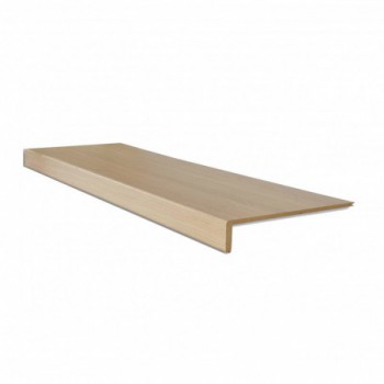 Lot de 2 marches rénovation d'escalier stratifié chêne clair 1000 x 250 x 56 mm