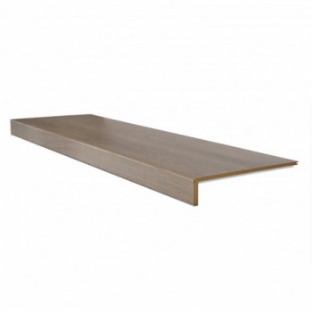 Marche rénovation d'escalier stratifié chêne gris 1300 x 380 x 56 mm