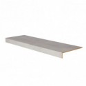 Marche rénovation d'escalier stratifié light grey 1300 x 380 x 56 mm