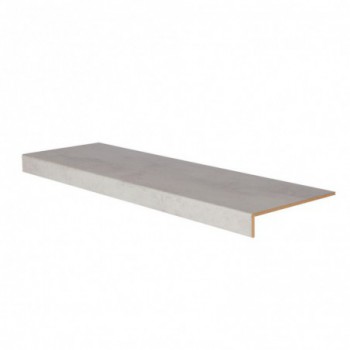 Marche rénovation d'escalier stratifié light grey 1300 x 380 x 56 mm