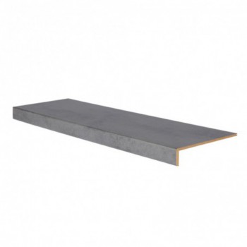 Marche rénovation d'escalier stratifié dark grey 1300 x 380 x 56 mm