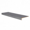 Marche rénovation d'escalier stratifié dark grey 1000 x 300 x 56 mm