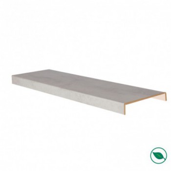 Marche rénovation d'escalier XXL stratifié light grey