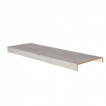 Marche rénovation d'escalier XXL stratifié light grey 1300 x 610 x 56 mm